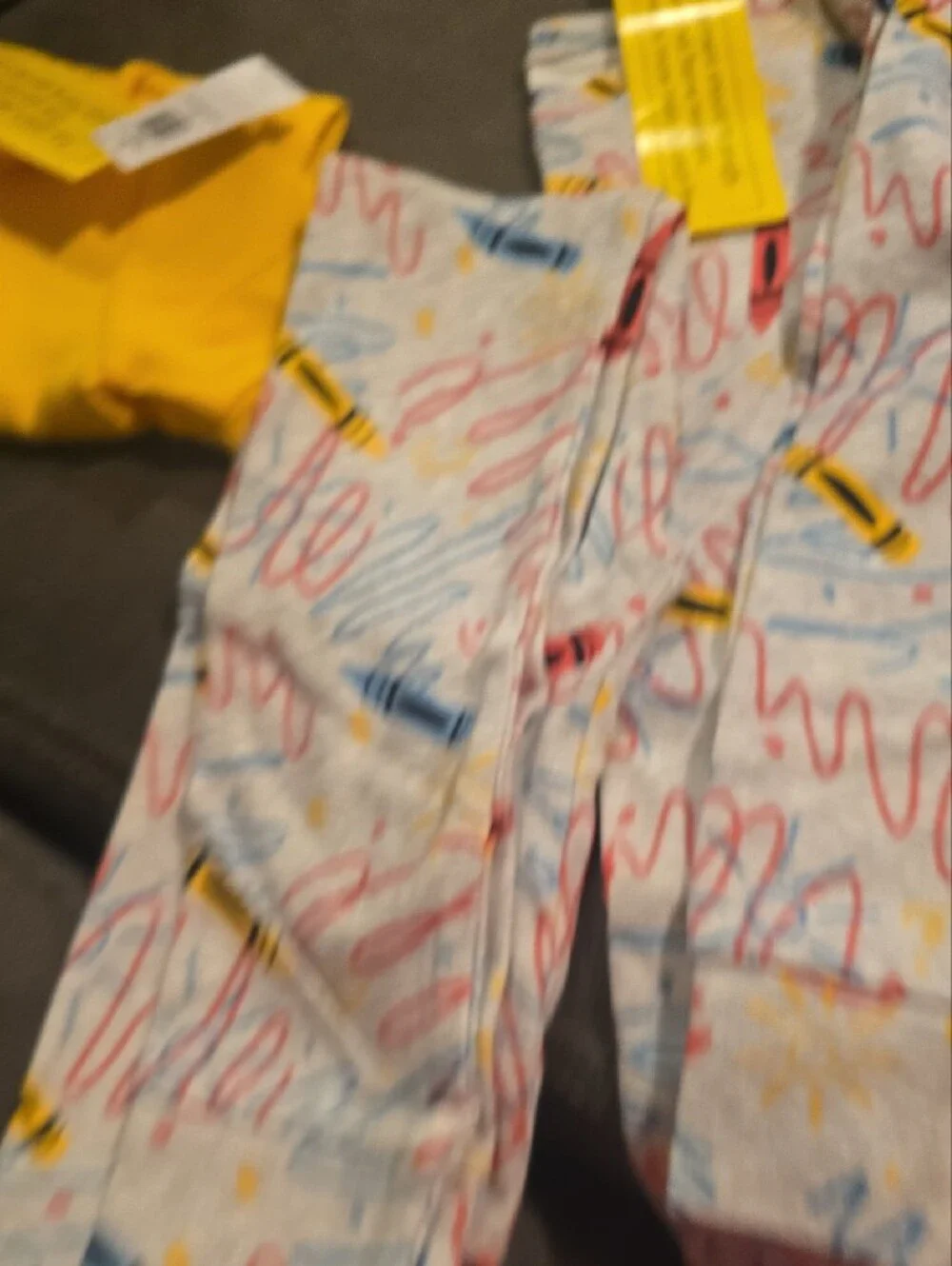 Old Navy Kids Pajama Set - Pink, Yellow, Gray